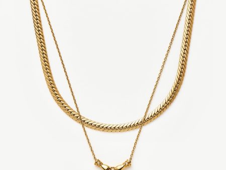 Harris Reed In Good Hands Slider Necklace Set | 18ct Gold Plated For Cheap