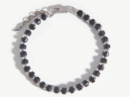 Beaded Bracelet | Silver Plated Black Onyx Discount