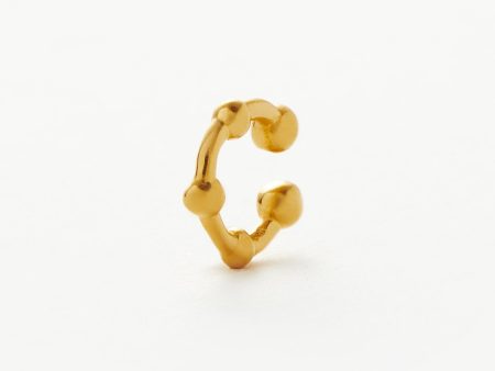 Lucy Williams Mini Orb Ear Cuff | 18ct Gold Vermeil Cheap