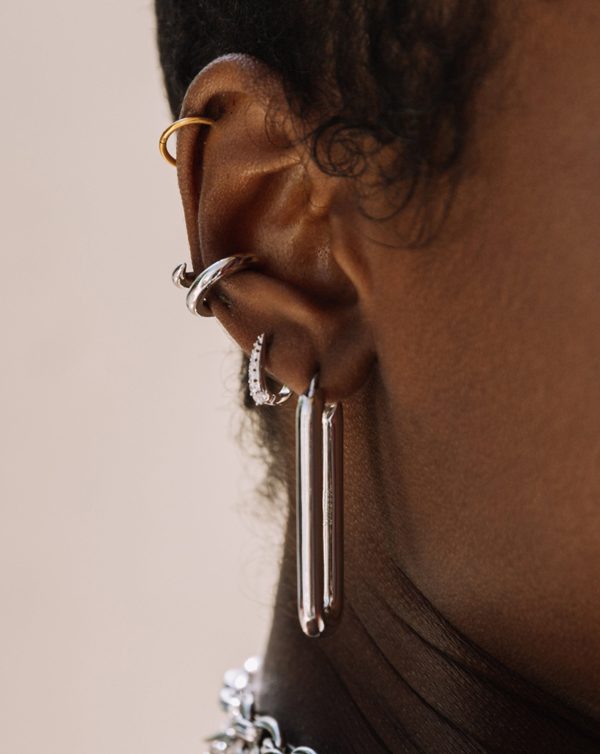 Ovate Hoop Earrings Discount