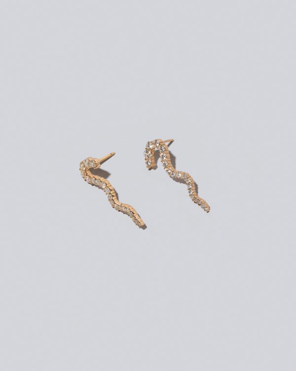 Ripple Wave Earring Single Hot on Sale