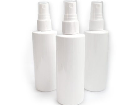 4 oz White Plastic Slim Bottle & Fine Mist Sprayer Discount