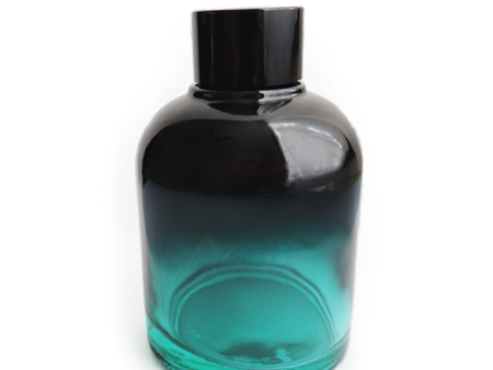 Vesper - Green Glass Diffuser Bottle w  Black Cap Sale