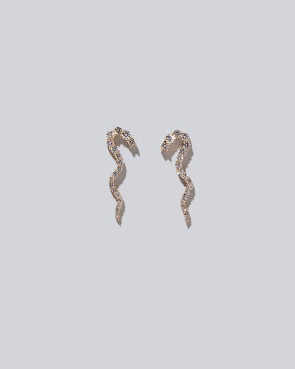 Ripple Wave Earring Single Hot on Sale