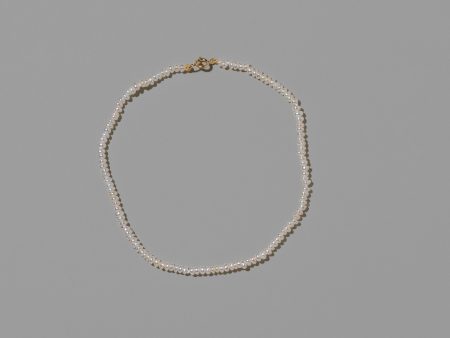 White Pebble Seed Pearl Anklet Fashion