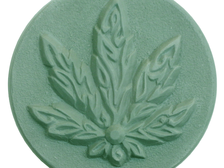 Cannabis Leaf Soap Mold (3 Round Bars)- Marijuana Hemp CBD Soap Mold Discount