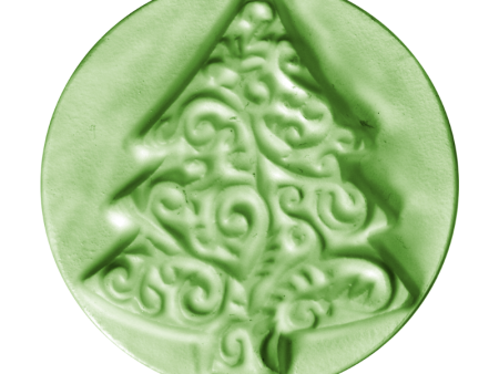 Christmas Tree Round Soap Mold - Milky Way Molds Online now