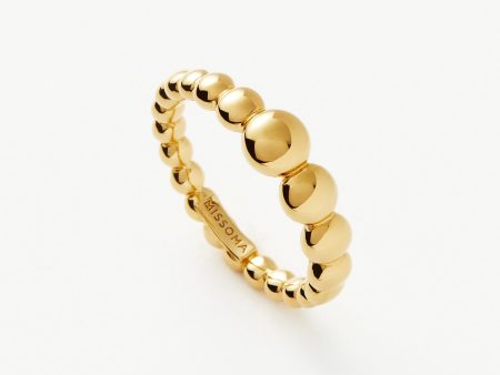 Beaded Stacking Ring | 18ct Gold Vermeil Online Sale