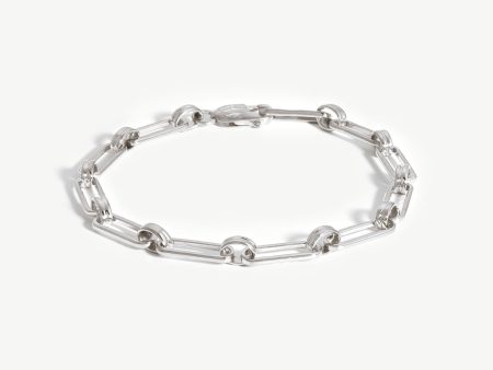 Aegis Chain Bracelet | Silver Plated Hot on Sale