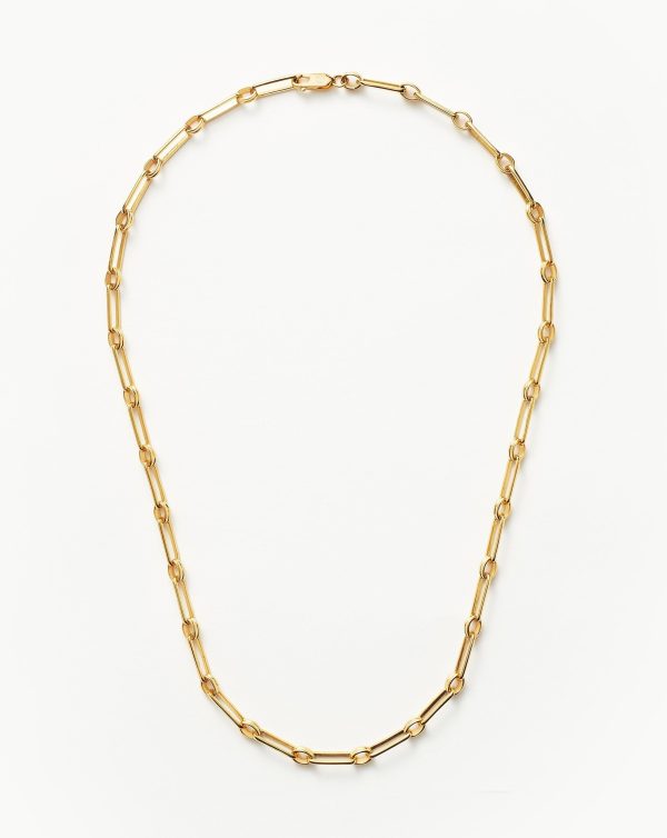 Aegis Chain Necklace | 18ct Gold Plated Online now