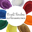 * Glitter Sample Pack - Bright Rainbow For Sale