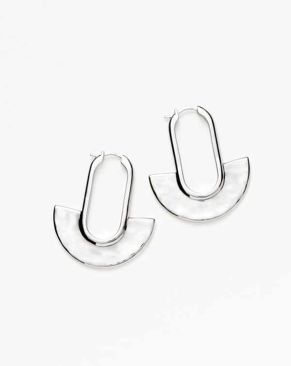 Zenyu Fan Medium Hoop Earrings Online now