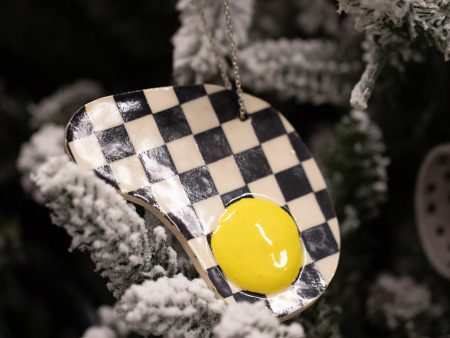 Checkered Egg Ornament For Sale