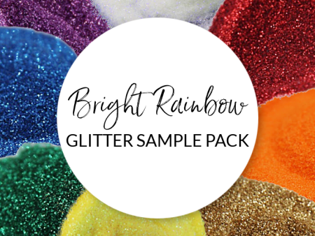 * Glitter Sample Pack - Bright Rainbow For Sale