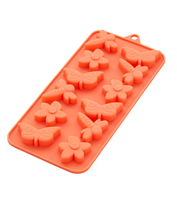 Silicone Soap Mold - Butterfly, Flower & Dragonfly For Sale