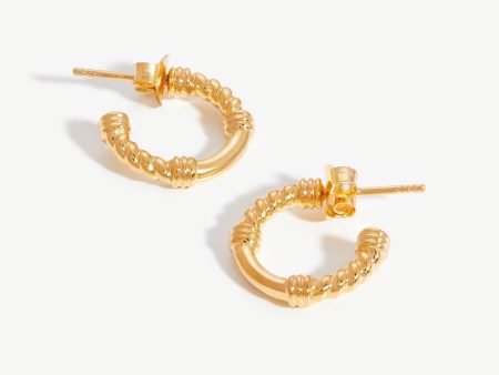 Mini Cord Hoop Earrings Supply