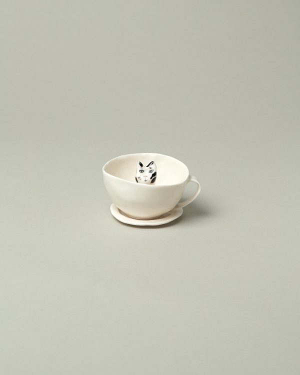 Cat Tea Cup with Saucer Supply