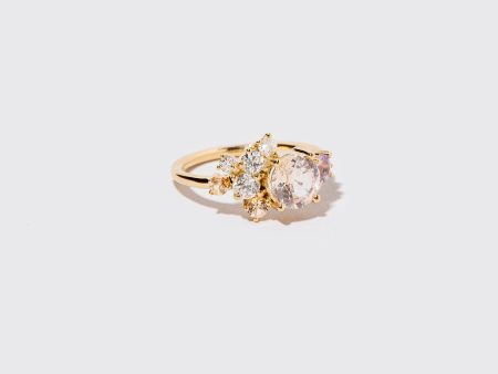 Vega Ring - Peach Sapphire Online