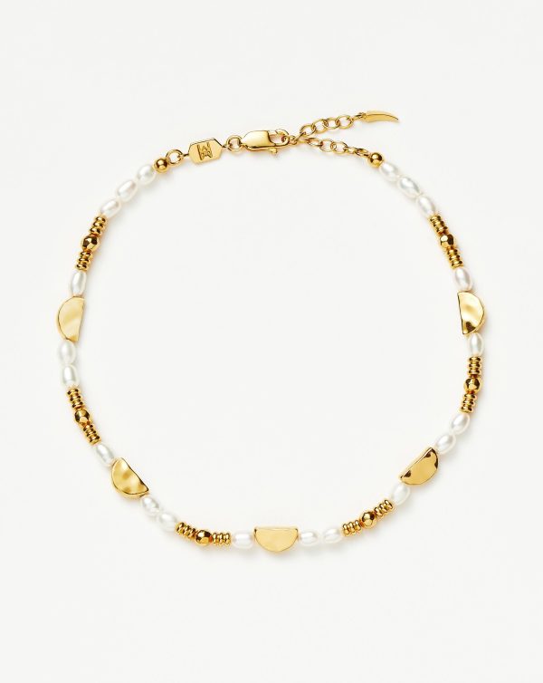 Zenyu Pearl Beaded Charm Anklet Online