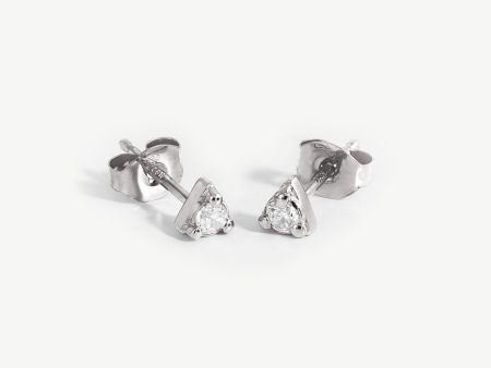 Prism Stud Earrings | Sterling Silver Cubic Zirconia Online