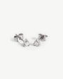 Prism Stud Earrings | Sterling Silver Cubic Zirconia Online