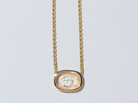 Arrow Intaglio Seal Necklace For Sale