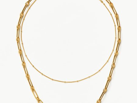 Aegis Chain Choker Necklace Set | 18ct Gold Vermeil For Cheap