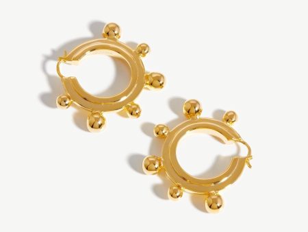 Large Sphere Hoop Earrings Online Sale