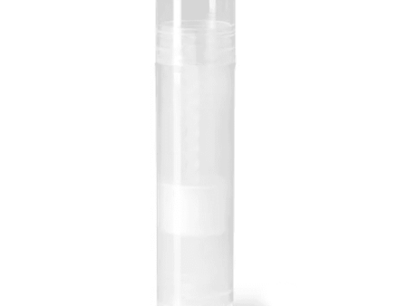 Lip Balm Tube w  Cap - Clear - Round Set - Standard Size .15oz For Sale