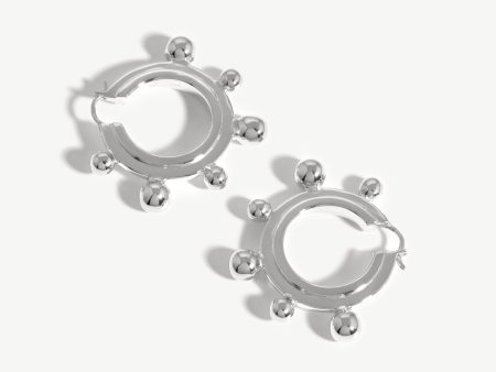 Large Sphere Hoop Earrings Online Hot Sale