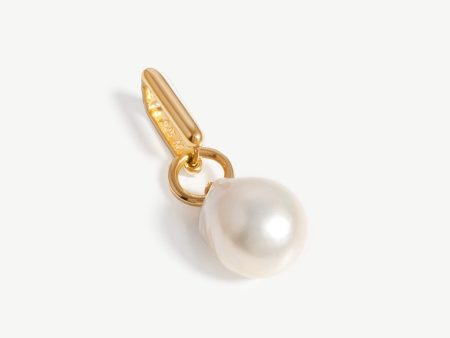 Baroque Pearl Single Ovate Earring | 18ct Gold Vermeil Pearl For Discount