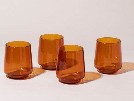 Sepia Glass Tumbler Set on Sale