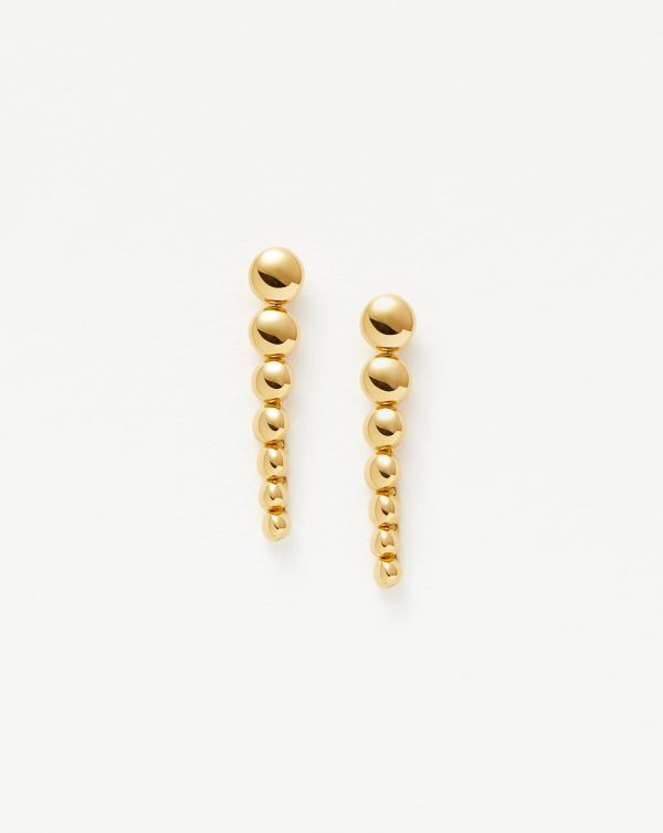 Beaded Drop Earrings | 18ct Gold Vermeil Supply