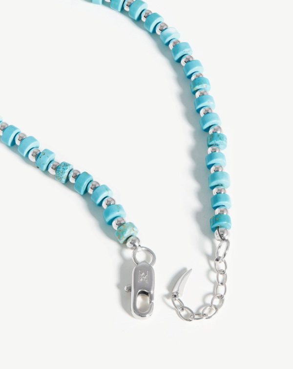 Beaded Bracelet | Silver Plated Turquoise Supply