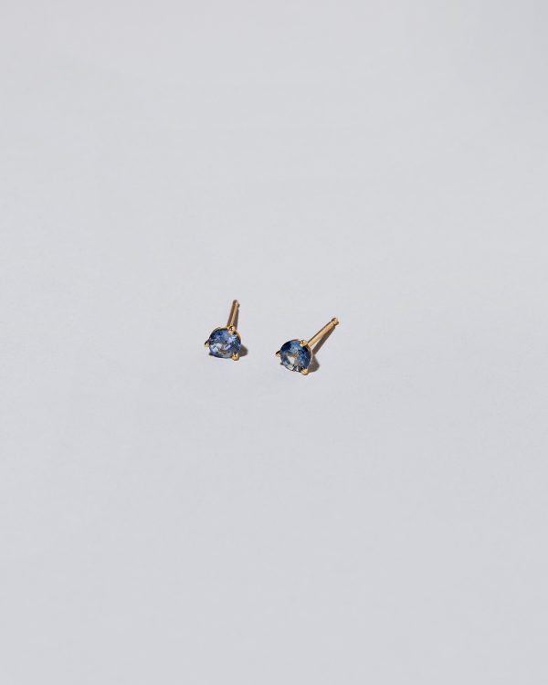 Martini Stud Earrings - Blue Bicolor Sapphire Online