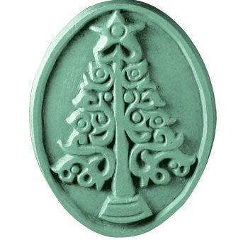 Christmas Tree Oval Soap Mold - Milky Way Molds Online