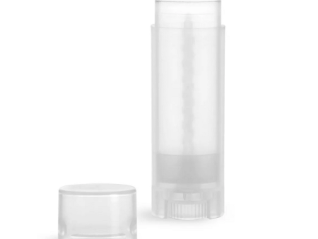 Lip Balm Tube w  Cap - Clear - Oval Set - Standard Size .15oz For Cheap