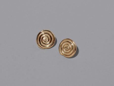 Serpentinite Stud Earrings  - Solid Gold Supply