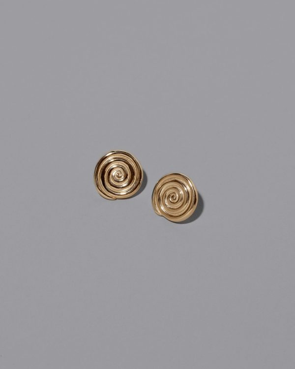 Serpentinite Stud Earrings  - Solid Gold Supply