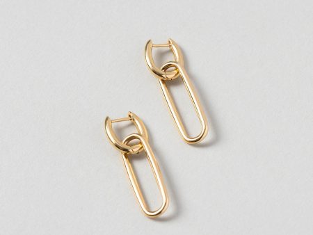 Link Huggie Hoop Earrings on Sale