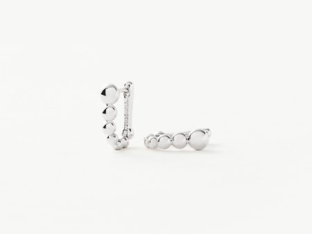 Beaded Ovate Huggies  | Sterling Silver Supply