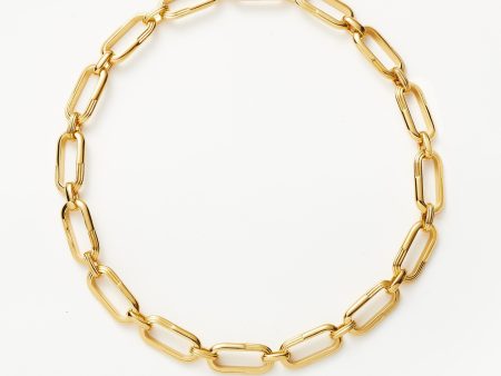 Zenyu Link Chunky Chain Choker | 18ct Gold Plated Cheap