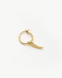 Single Mini Claw Charm Hoop | 18ct Gold Vermeil For Cheap