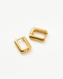 Mini Plain Ovate Earrings | 18ct Gold Vermeil Supply