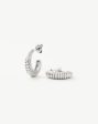 Wavy Ridge Small Hoop Earrings Cheap