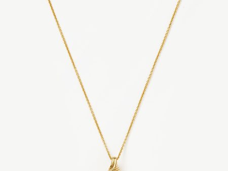 Wavy Ridge Droplet Pendant Necklace Online Sale