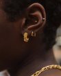 Small Ridge Claw Hoop Earrings For Cheap