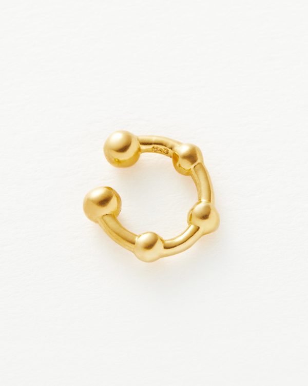 Lucy Williams Mini Orb Ear Cuff | 18ct Gold Vermeil Cheap