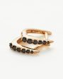 Fine Claw Huggies | 14ct Solid Gold Black Diamond on Sale