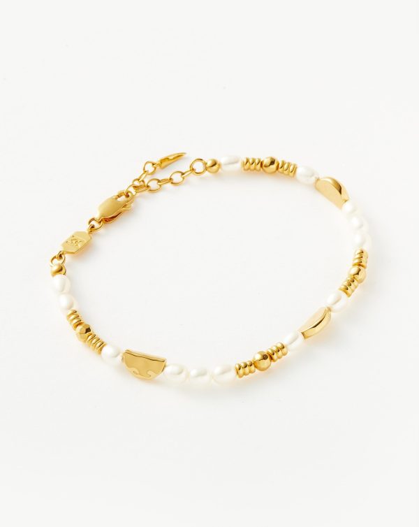 Zenyu Pearl Beaded Charm Anklet Online